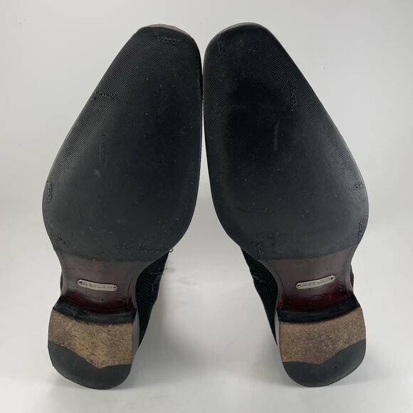 Mezlan Spain Black Suede Jodhpur Chelsea Boots Buckle Detailed Mens Size 10 M main image 9